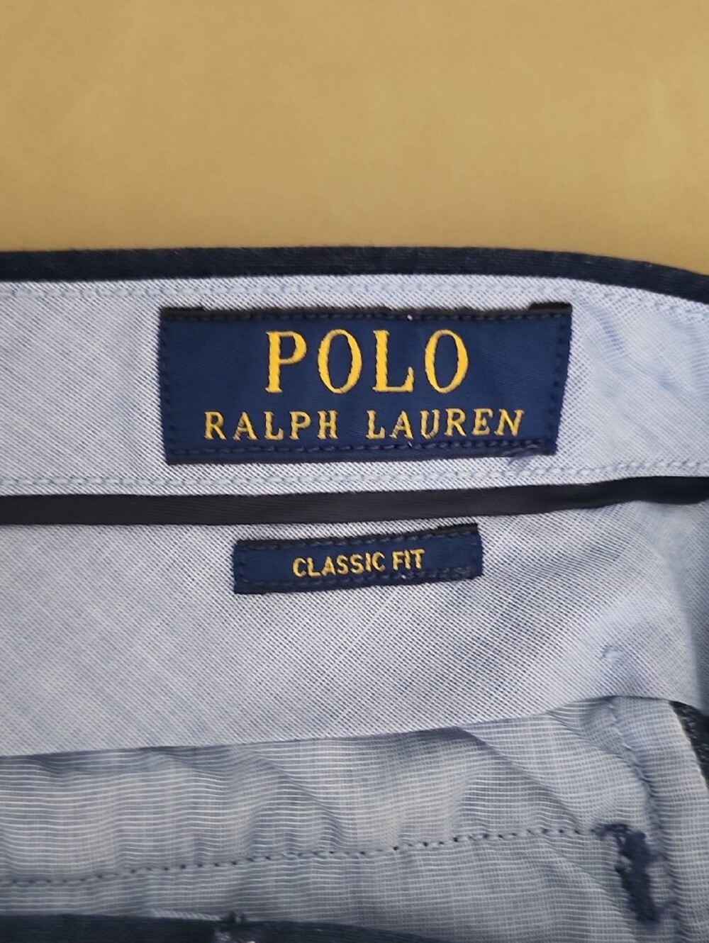 Ralph Lauren Navy Blue Shorts with White Marlin Print - Picture 2 of 4